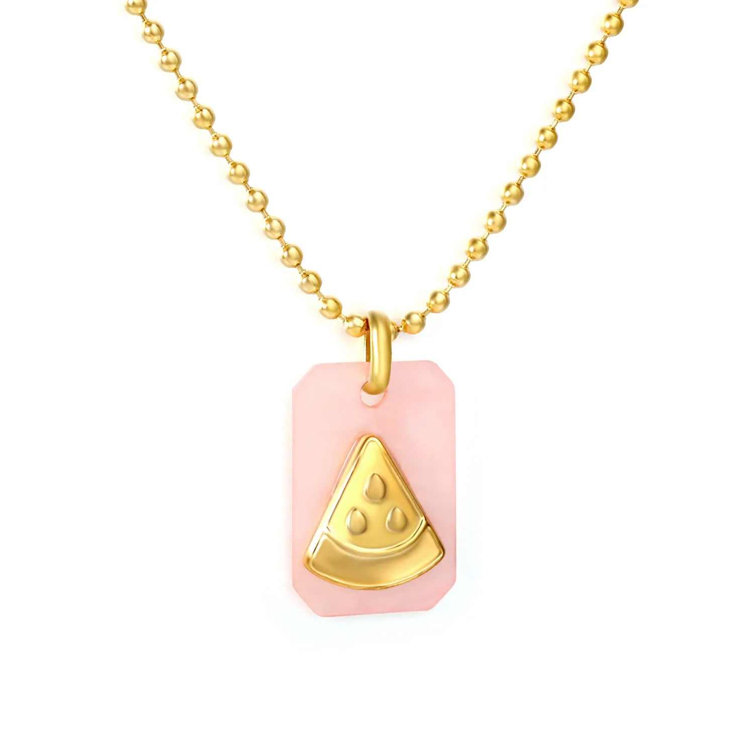 1.5mm Bead Chain: 45+5cm + 6mm End Cap Accessory: 6.6*11mm Acrylic: 11*17mm, Approx. 2mm Thickness Process: Acrylic Adhesive Attachment - Asonjewelry